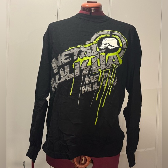 Vintage 2000’s Metal Mulisha Men's Dripskull T-shirt black long sleeve - Picture 1 of 3